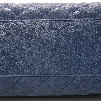 Chanel Caviar Quilted French Riviera Hobo Blue 13 of 17