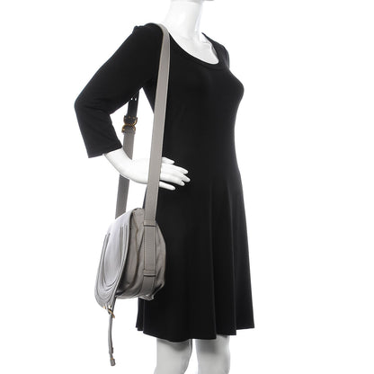 Chloe Calfskin Medium Marcie Round Crossbody Bag Cashmere Grey 2 of 7