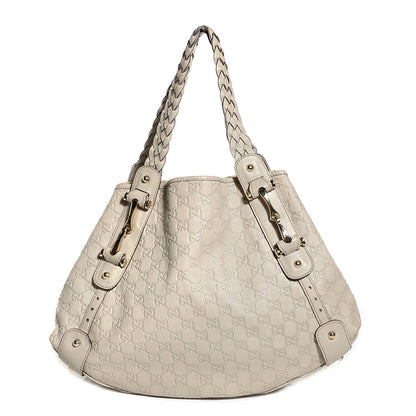 Gucci Guccissima Medium Pelham Shoulder Bag Off White 1 of 9