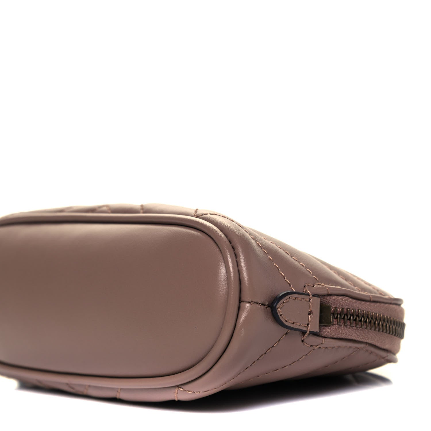 Gucci Calfskin Matelasse GG Marmont Pouch Cosmetic Case Porcelain Rose 9 of 10