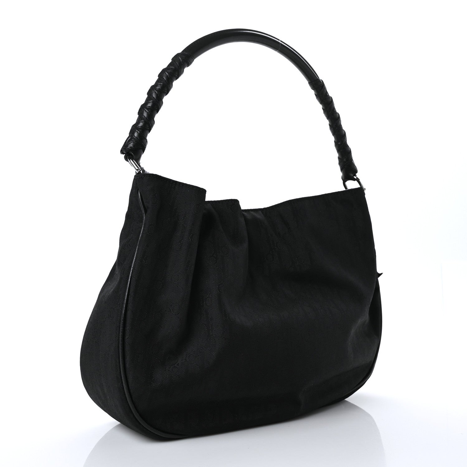 Christian Dior Nylon Monogram Lovely Hobo Black 4 of 21