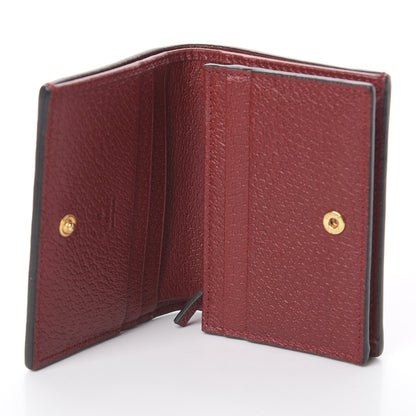 Gucci GG Supreme Monogram Flora Web Ophidia Card Case Red 4 of 5