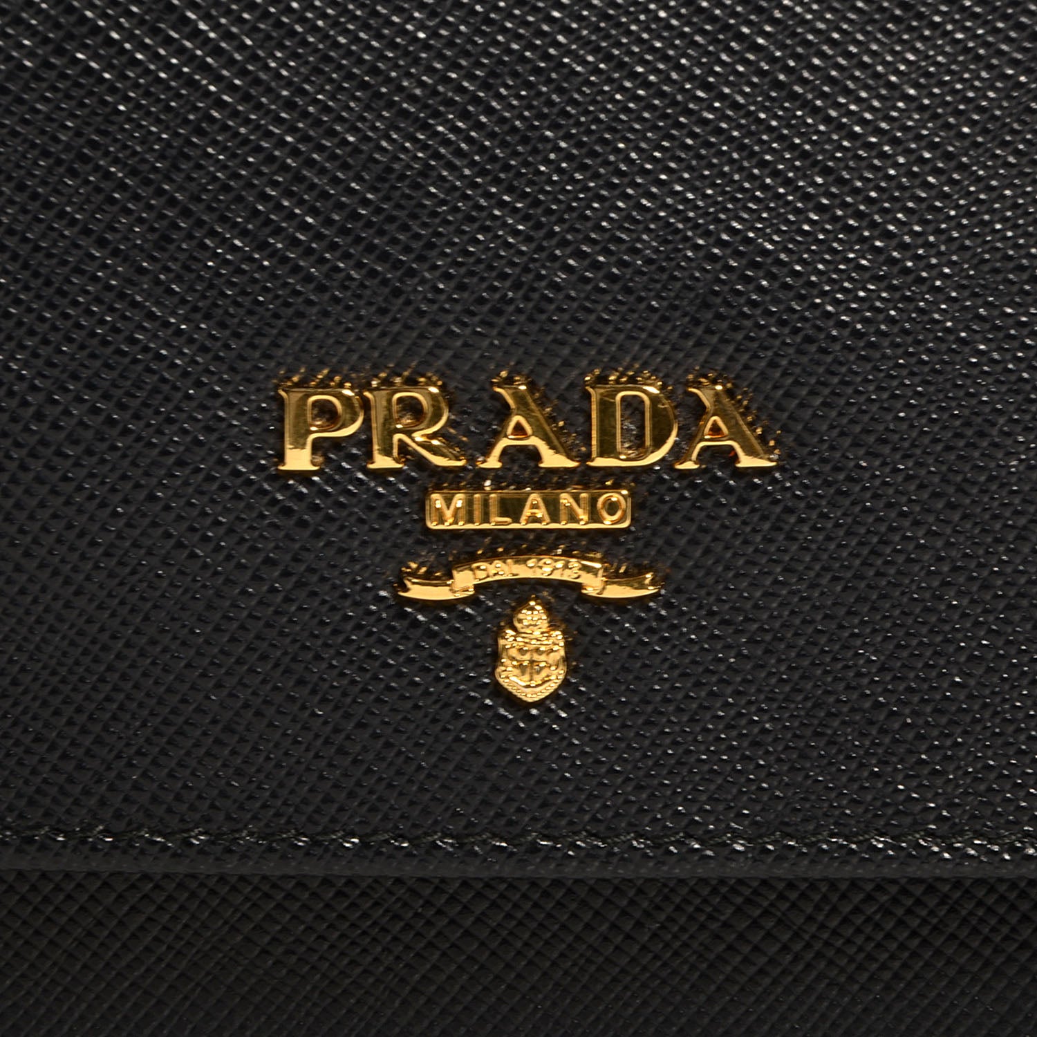 Prada Saffiano Metal Flap Wallet Nero Black 11 of 11
