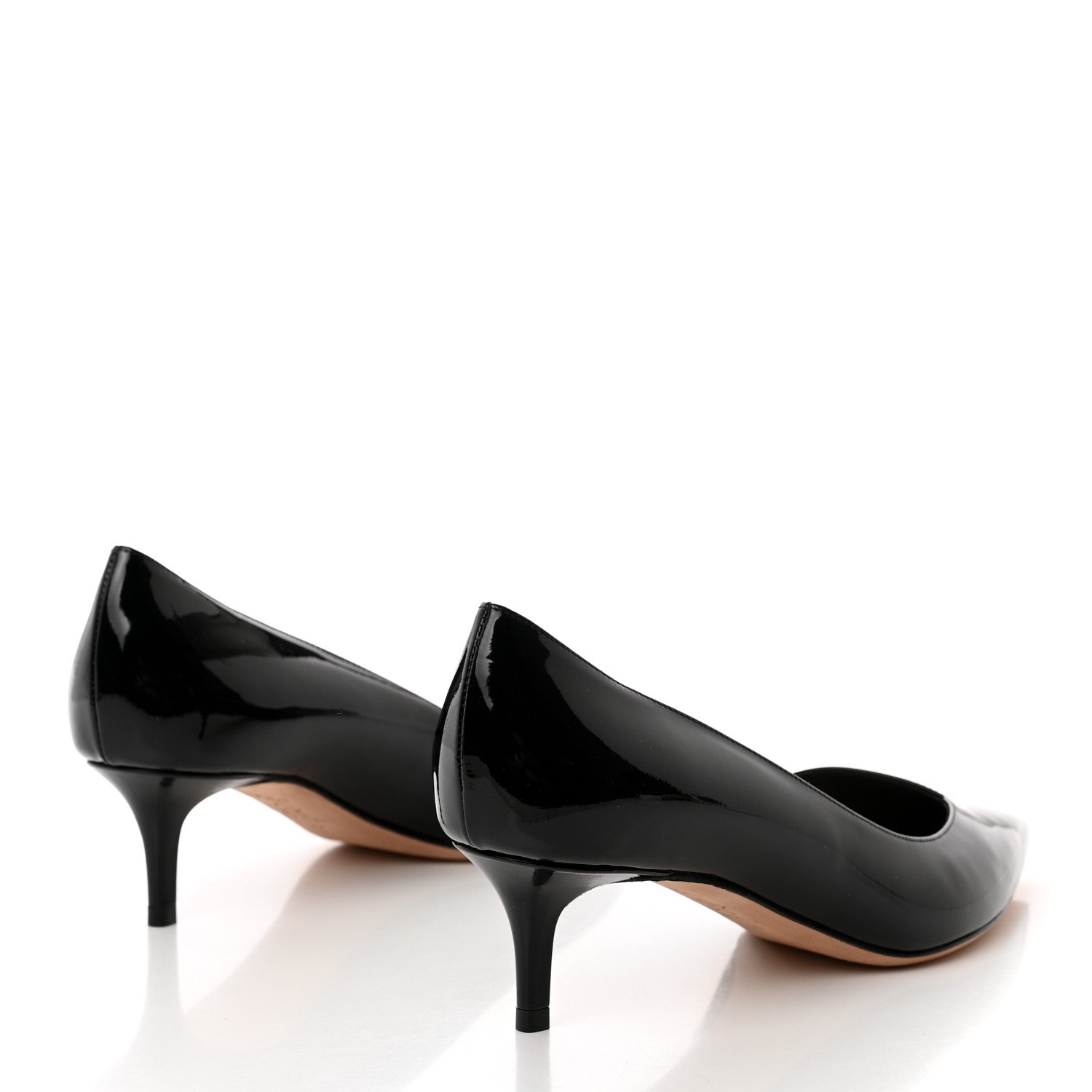 Christian Dior Patent Pointed Toe Low Heel Uniform Pumps 37 Black 4 of 8