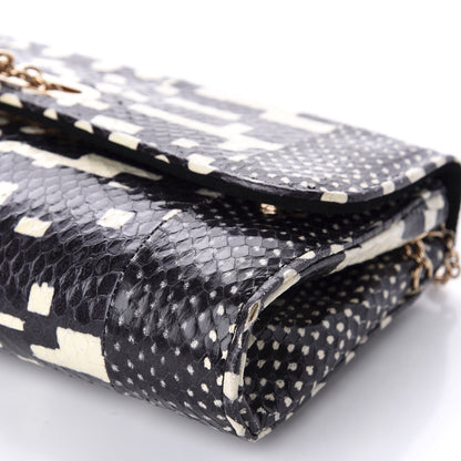 Christian Louboutin Watersnake Patchwork Riviera Clutch Black 7 of 9