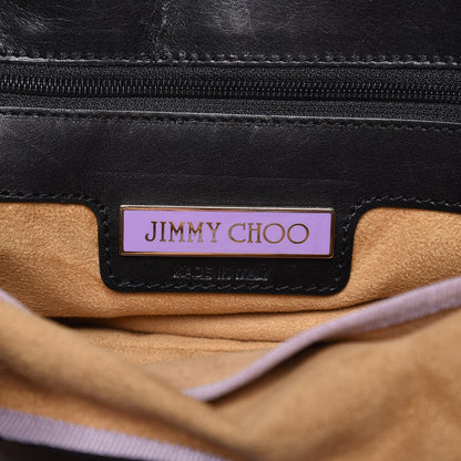 Jimmy Choo Anaconda Katy Flap Satchel Black 6 of 7