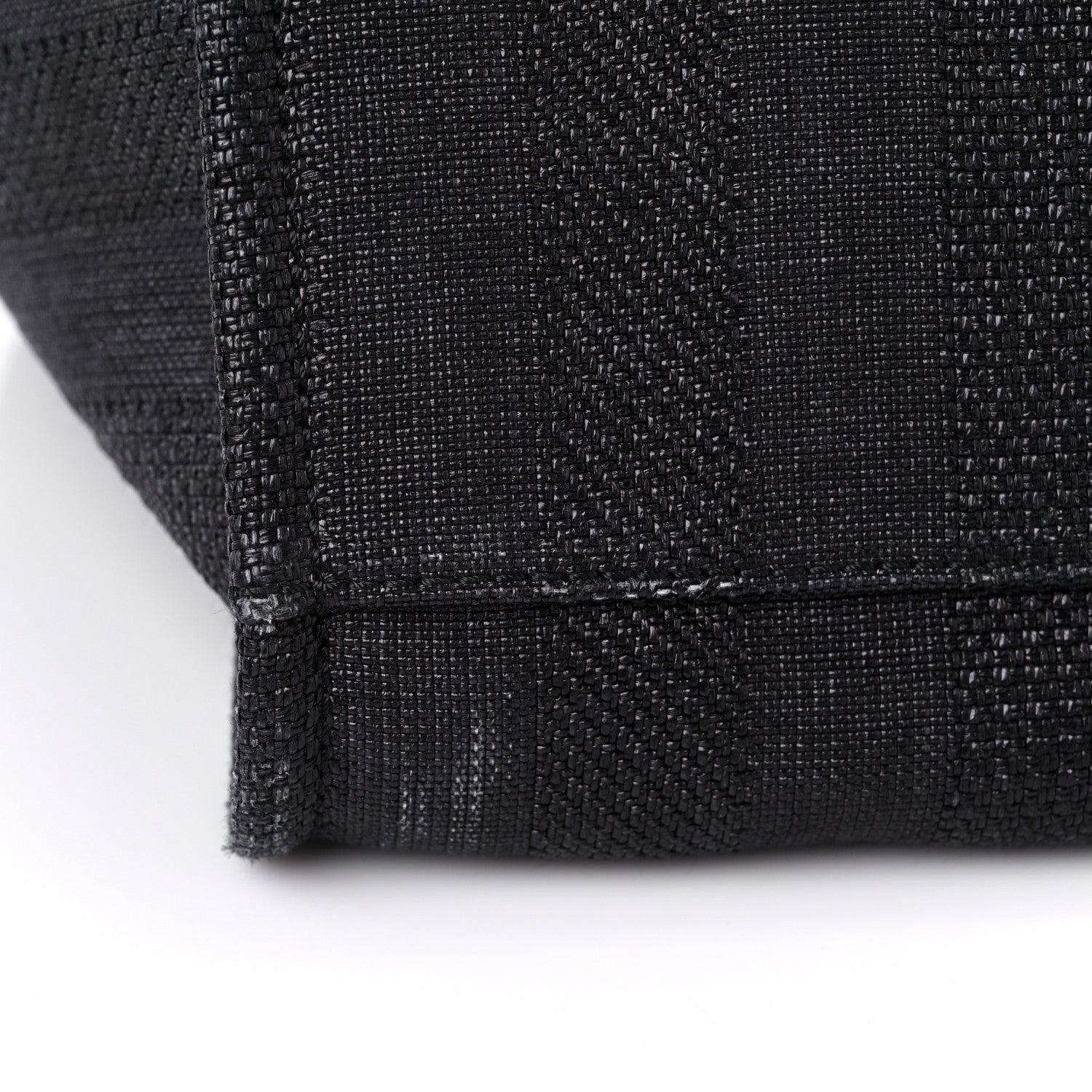 Chanel Mixed Fibers Calfskin Striped Medium Deauville Tote Black 17 of 20
