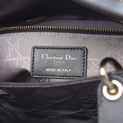 Christian Dior Lambskin Cannage Small Lucky Badges My Lady Dior Black 6 of 11