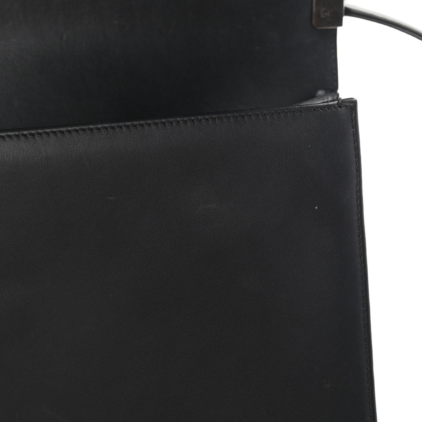 Calfskin Chevron Quilted Medium Boy Flap Black