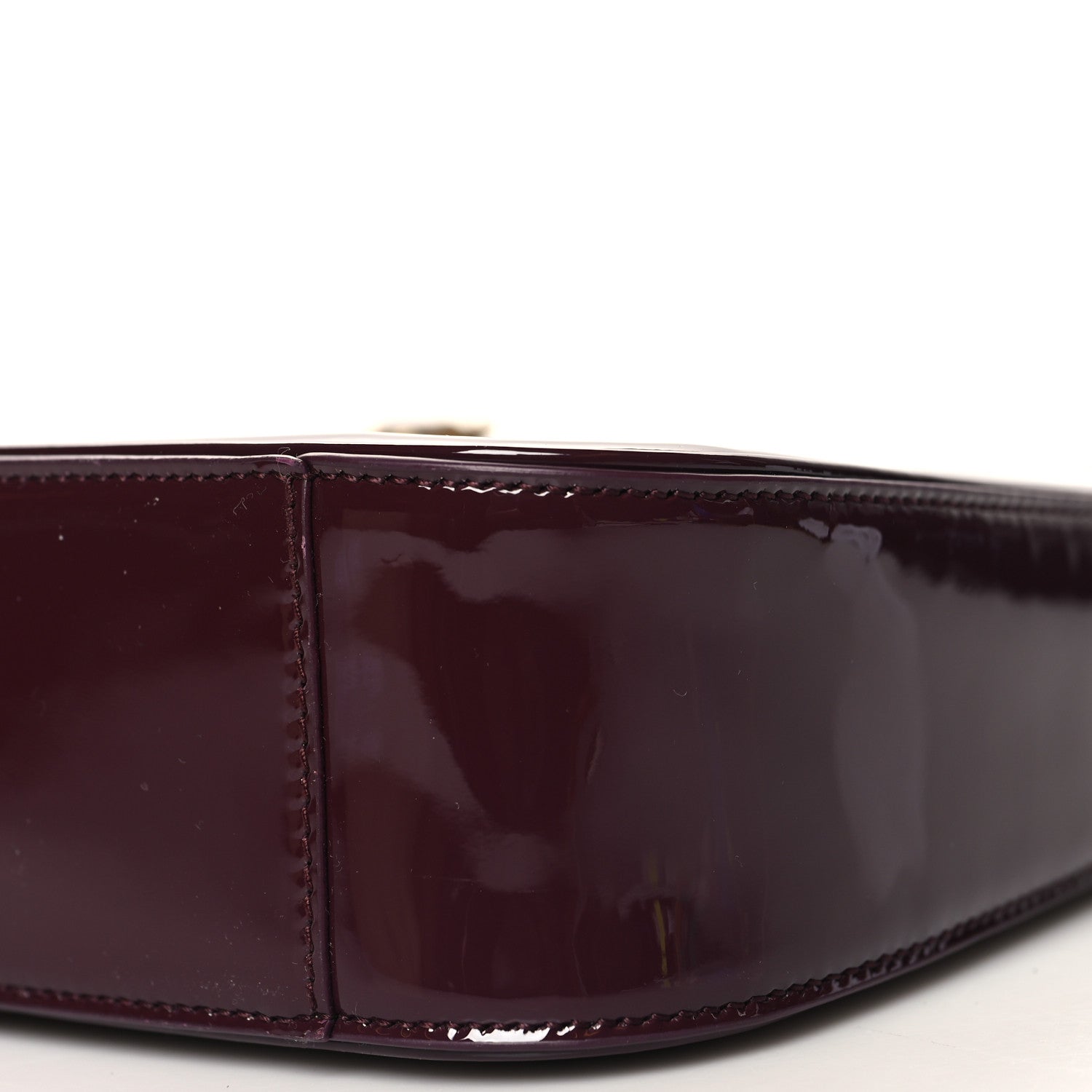 Saint Laurent Patent Le 5 A 7 Hobo Bordeaux 10 of 10