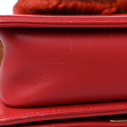 Chanel Orylag Rabbit Fur Calfskin Small Boy Flap Red 17 of 19