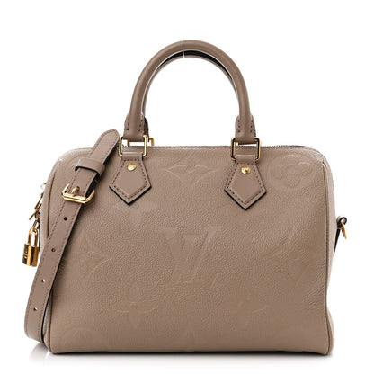 Louis Vuitton Empreinte Monogram Giant Speedy Bandouliere 25 Tourterelle 1 of 10
