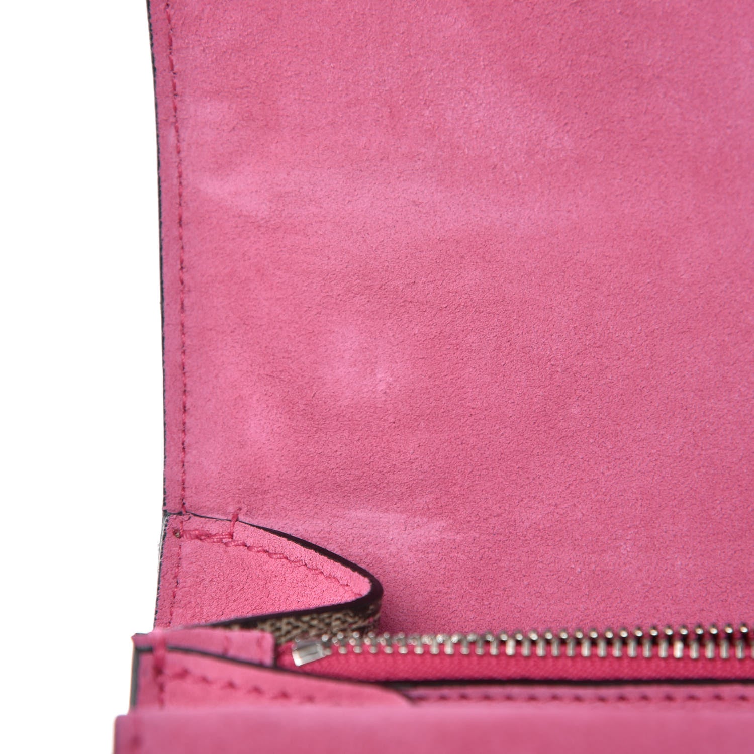 Gucci GG Supreme Monogram Suede Pierced Heart Embroidered Medium Dionysus Shoulder Bag Beige Ebony Pink Tropical Flower 9 of 18