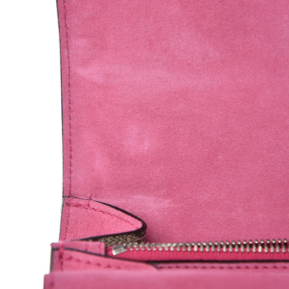 Gucci GG Supreme Monogram Suede Pierced Heart Embroidered Medium Dionysus Shoulder Bag Beige Ebony Pink Tropical Flower 9 of 18