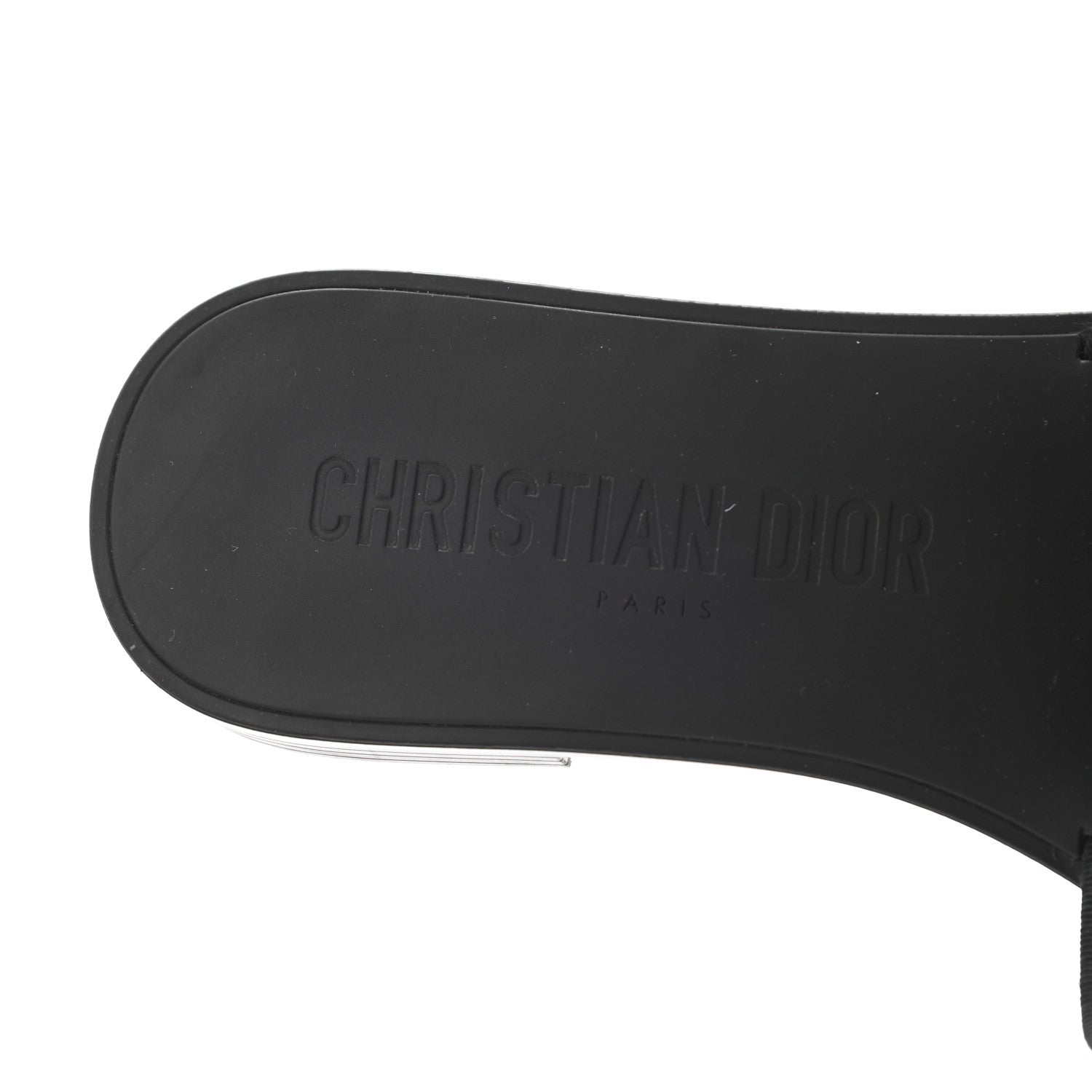 Christian Dior Technical Stretch Fabric Camouflage Dio(r)evolution Slide Sandals 39 Black Military 7 of 7