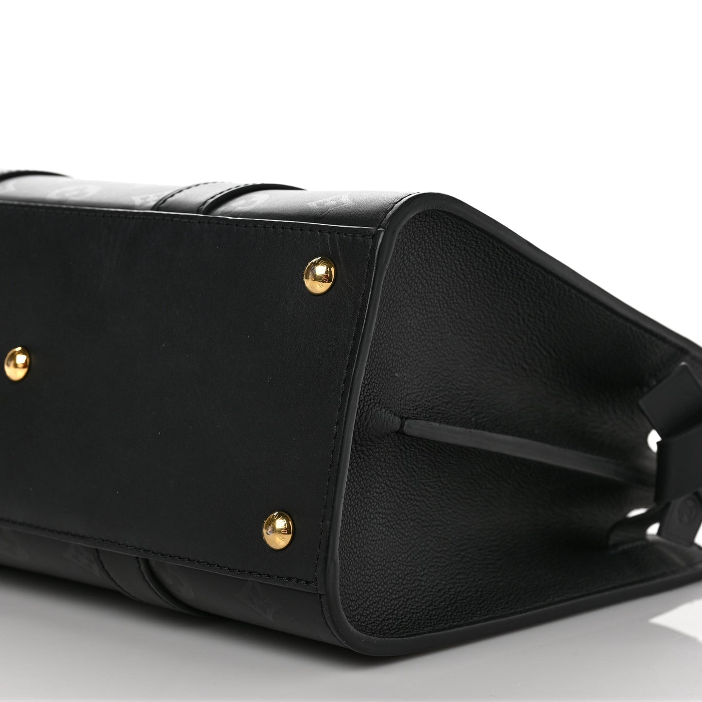 Monogram Cuir Plume Very Tote MM Black