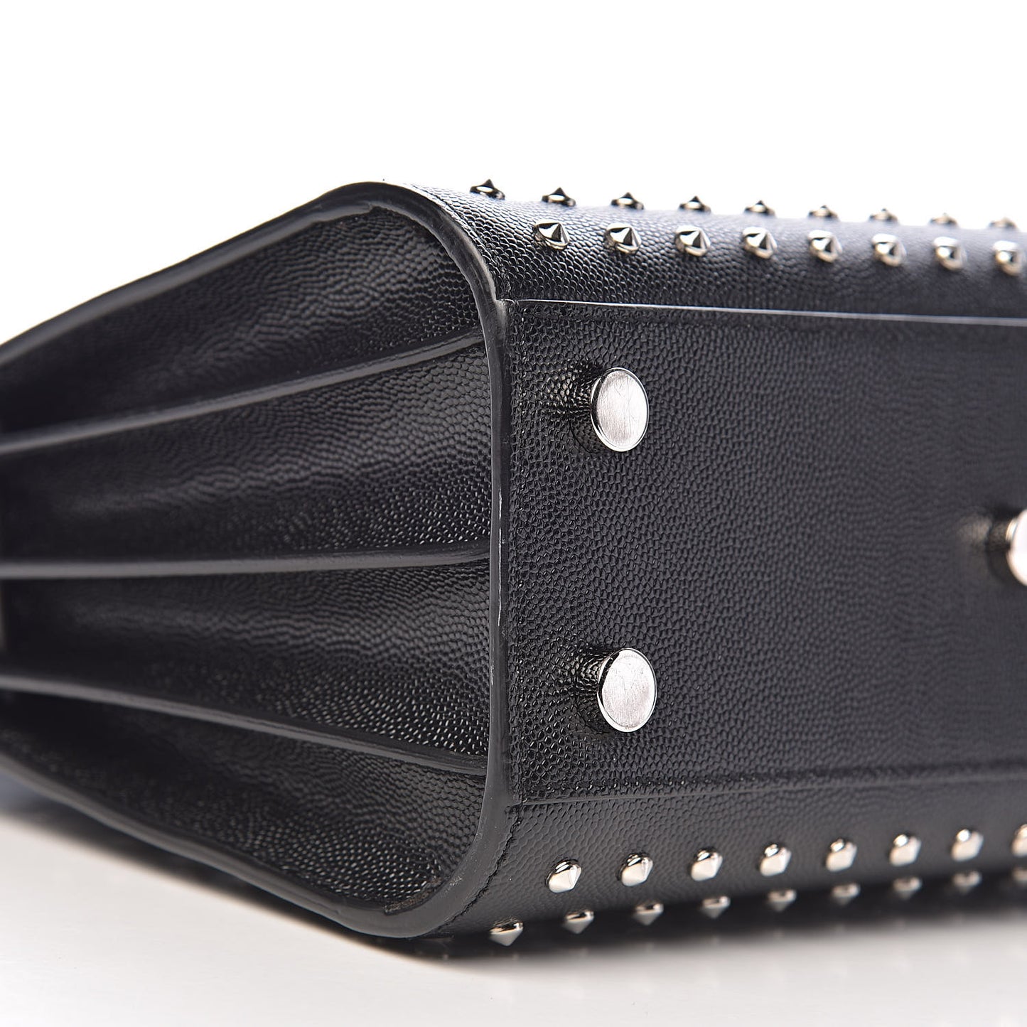 Calfskin Studded Nano Sac De Jour Black