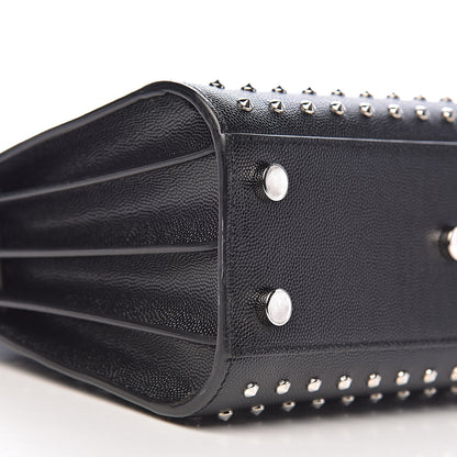 Saint Laurent Calfskin Studded Nano Sac De Jour Black 9 of 11