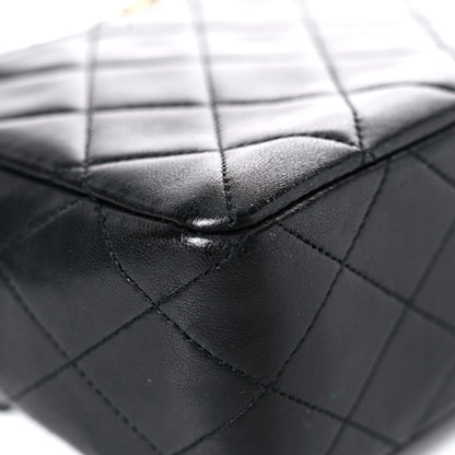 Chanel Lambskin Quilted Medium Single Flap Black 10 of 22