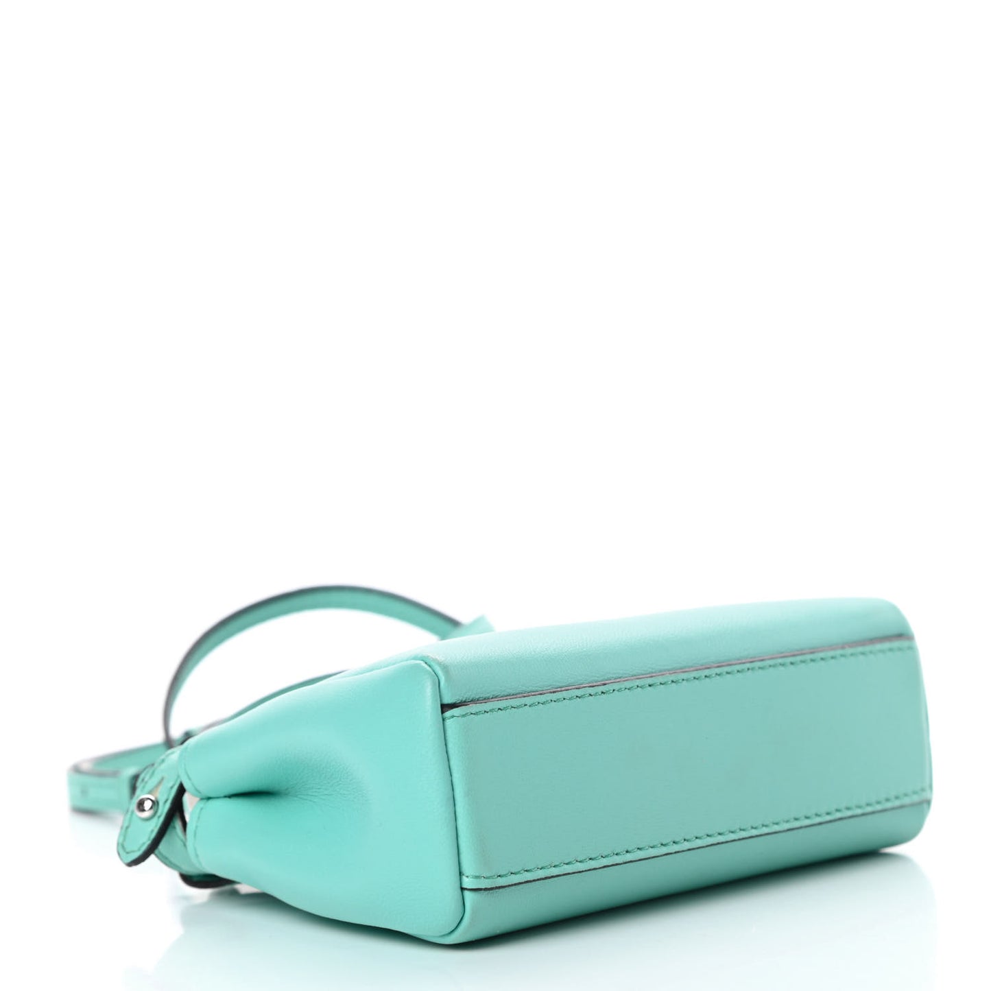 Shiny Nappa Micro Peekaboo Iconic Satchel Turchese Egiz