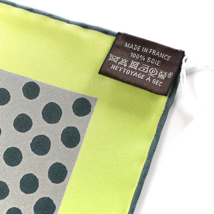 Hermes Silk Grrrrr! Scarf 100 Marron Lime Sapin 3 of 3