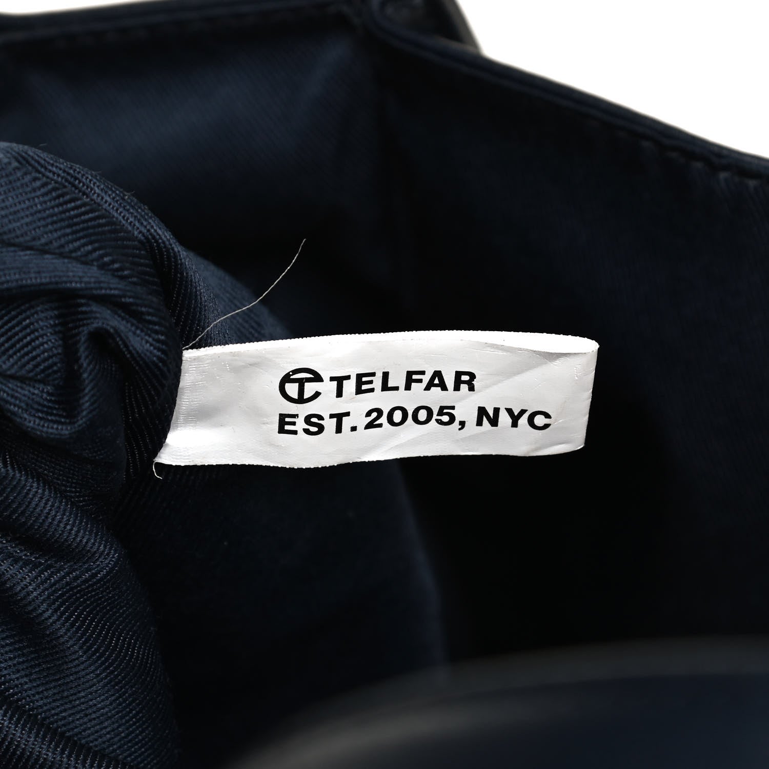 Telfar Vegan Leather Medium Shopping Bag Navy 7 of 14