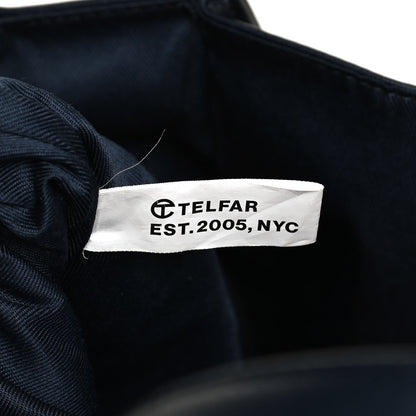 Telfar Vegan Leather Medium Shopping Bag Navy 7 of 14