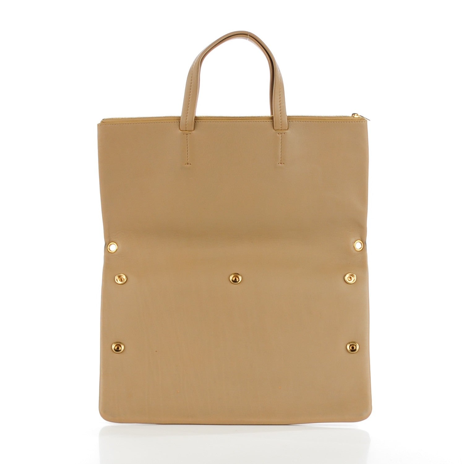 Celine Calfskin Bi-Color Folded Cabas Camel 11 of 12