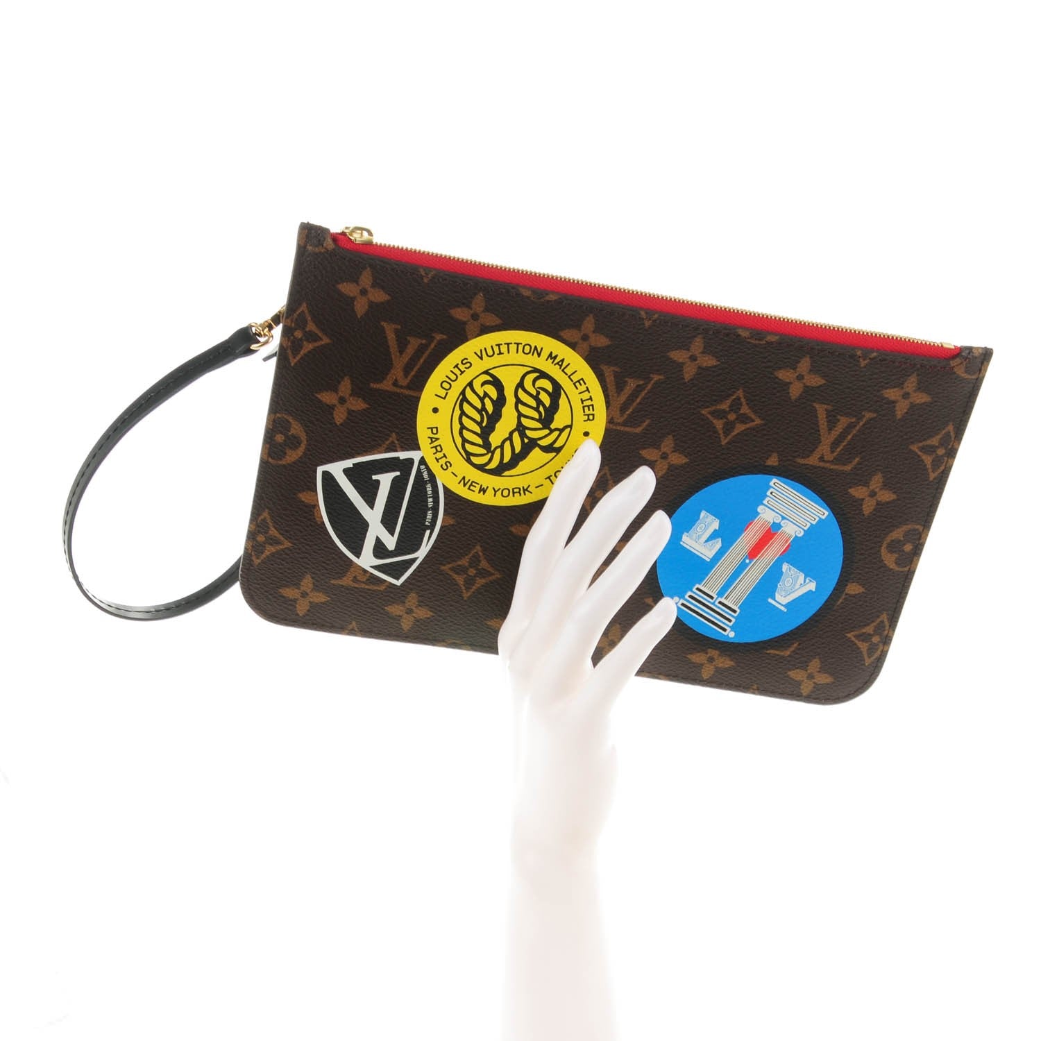 Louis Vuitton Monogram World Tour Neverfull MM GM Pochette 2 of 8