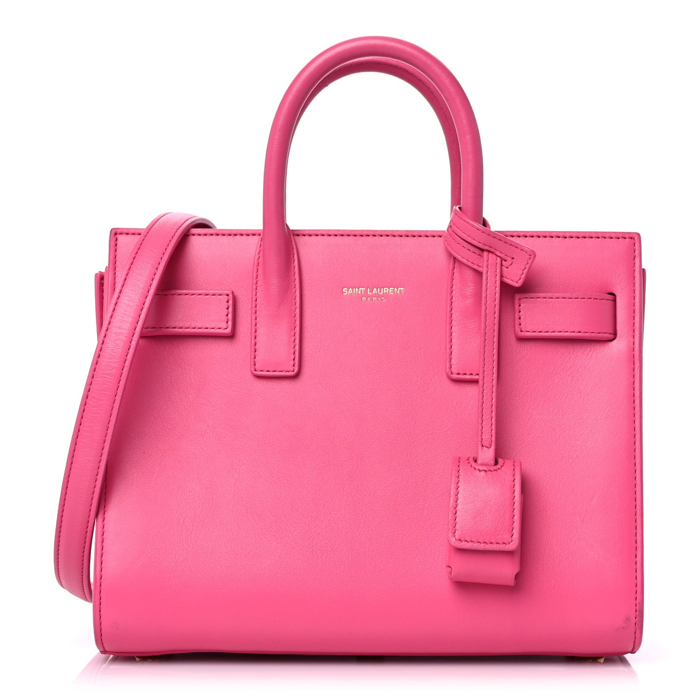 Calfskin Nano Sac De Jour Lipstick Fuchsia