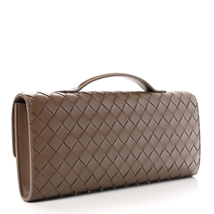 Bottega Veneta Nappa Intrecciato Long Andiamo Top Handle Clutch Pinecone 3 of 7