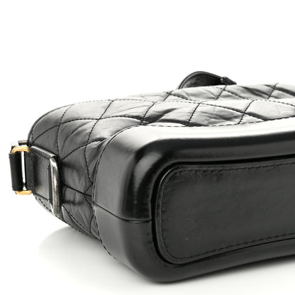 Chanel Aged Calfskin Quilted Small Gabrielle Hobo Black 9 of 10