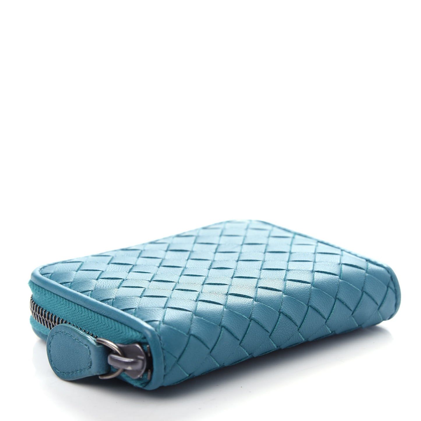 Nappa Intrecciato Zip Around Wallet Canard