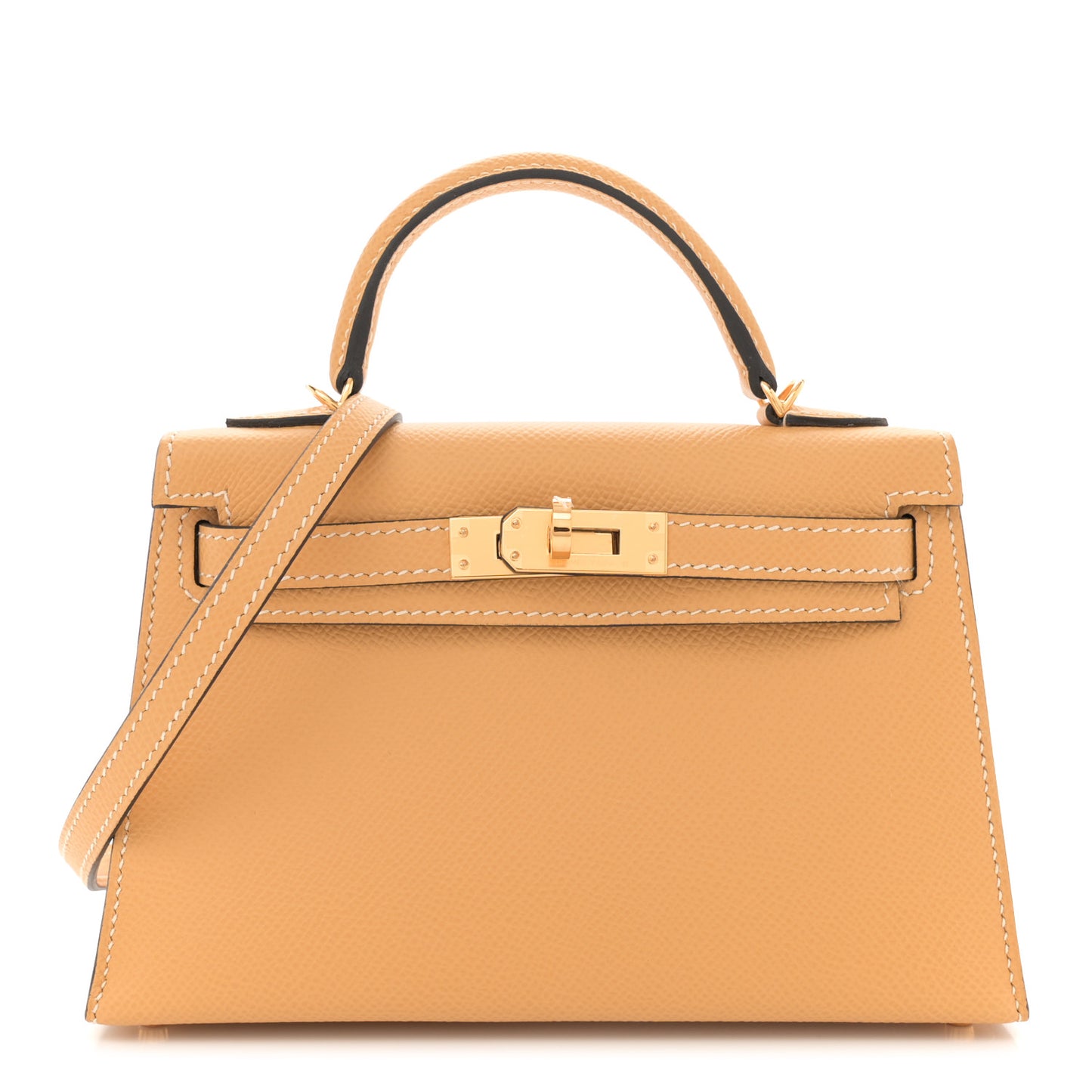 Epsom Mini Kelly Sellier 20 Paille