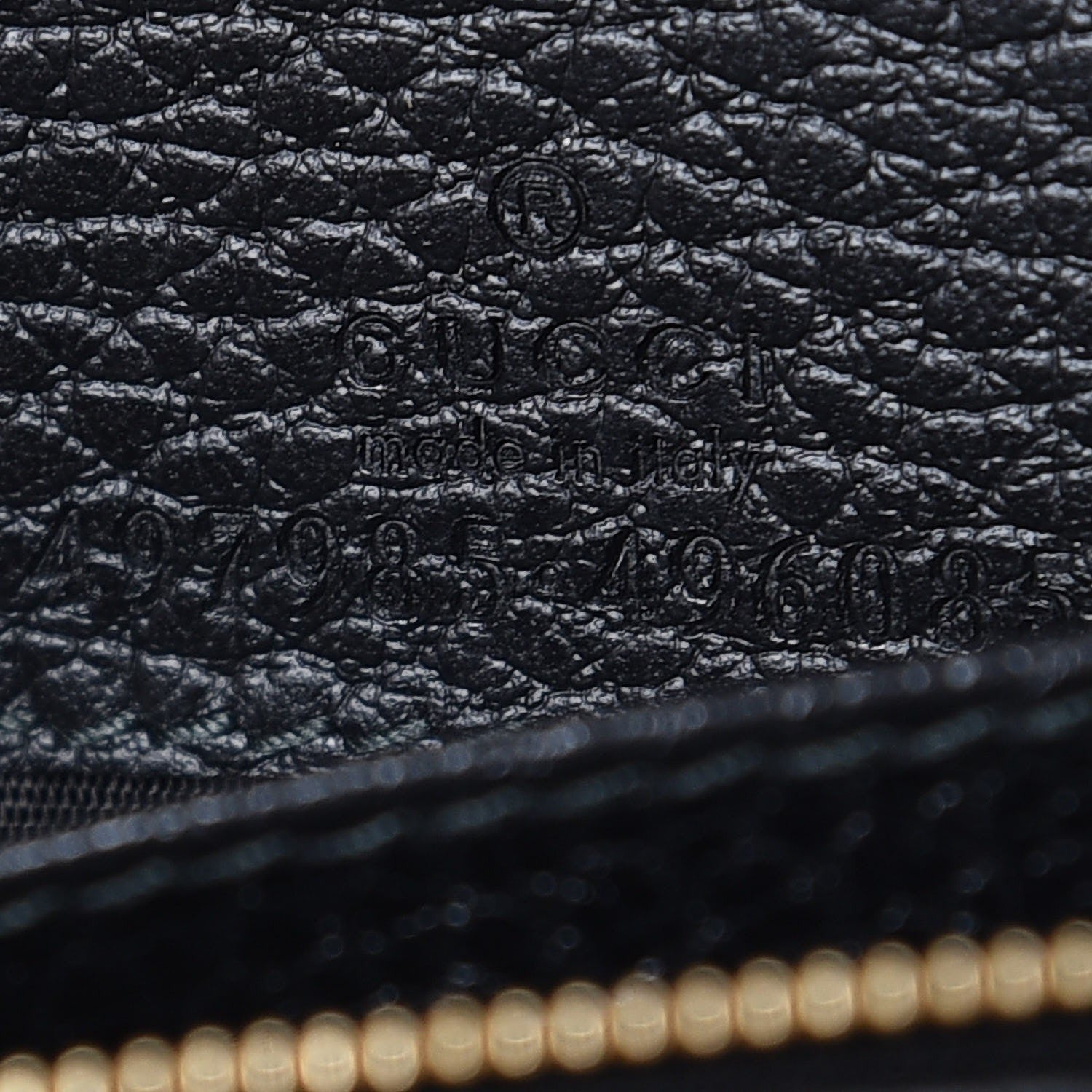 Gucci Calfskin Mini GG Marmont Chain Wallet Black 7 of 8