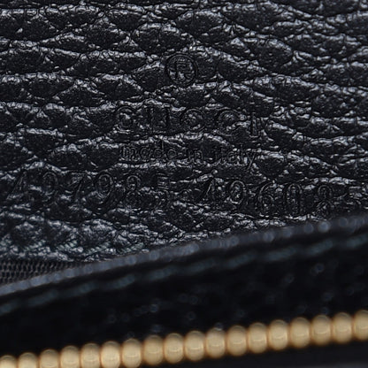 Gucci Calfskin Mini GG Marmont Chain Wallet Black 7 of 8