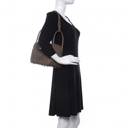 Hermes Taurillon Clemence Lindy 26 Etoupe 3 of 17