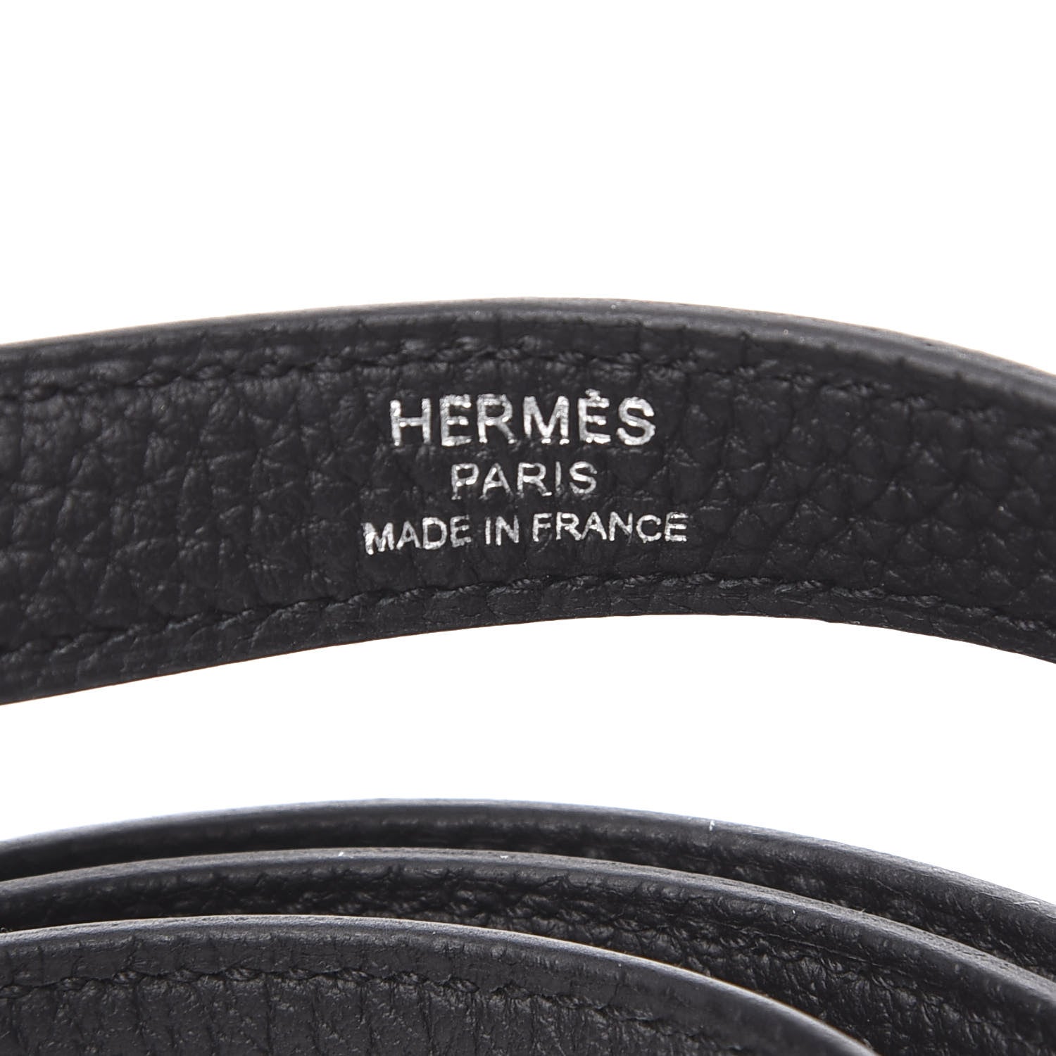 Hermes Taurillon Clemence Kelly Shoulder Strap Black 3 of 5