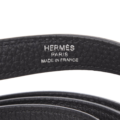 Hermes Taurillon Clemence Kelly Shoulder Strap Black 3 of 5