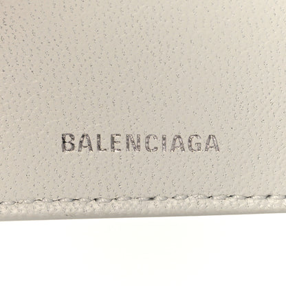 Balenciaga Calfskin Logo Everyday Mini Wallet White 6 of 6