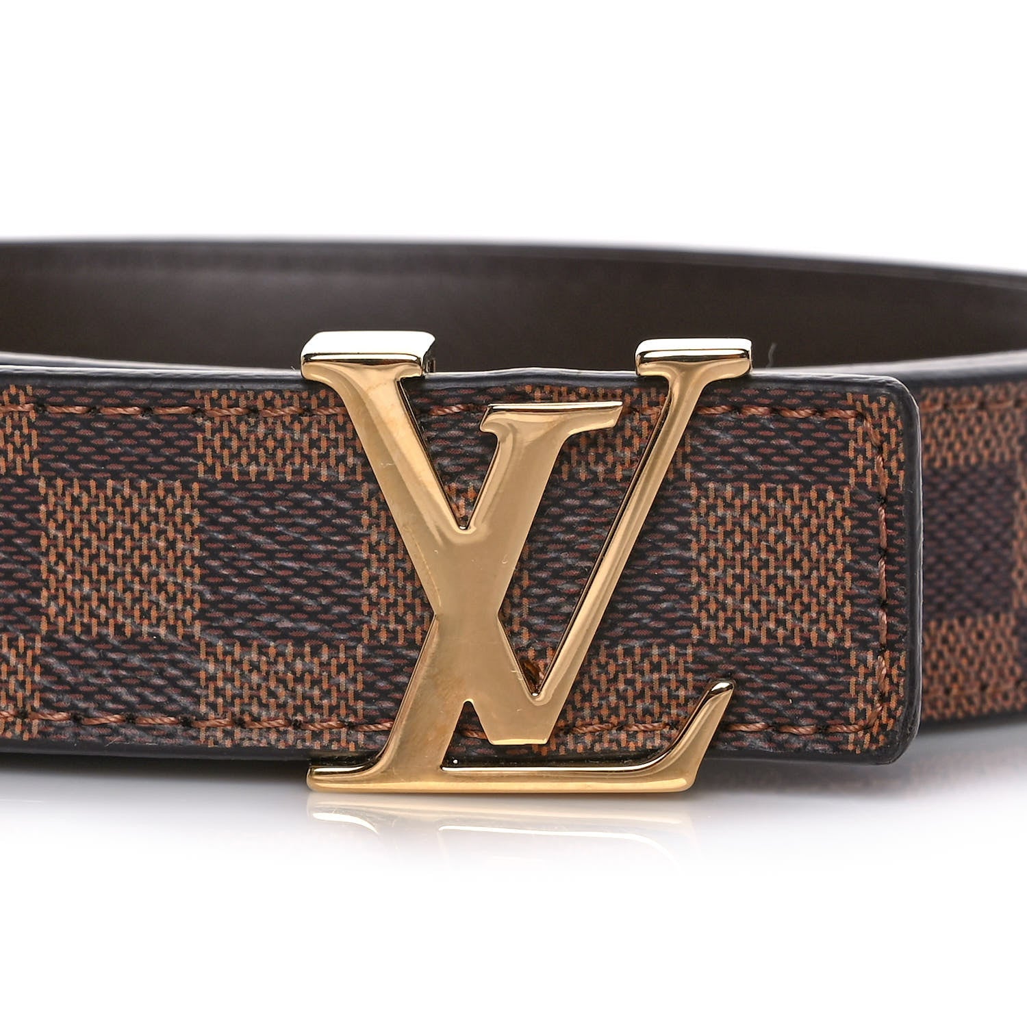 Louis Vuitton Mini Damier Ebene 25mm LV Initiales Belt 85 34 6 of 6
