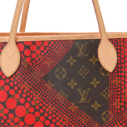 Louis Vuitton Monogram Kusama Waves Neverfull MM Red 8 of 12