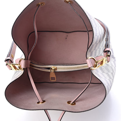 Louis Vuitton Damier Azur Neonoe MM Eau De Rose 7 of 9