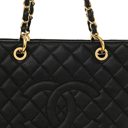Chanel Caviar Quilted Grand Shopping Tote GST Black 8 of 12