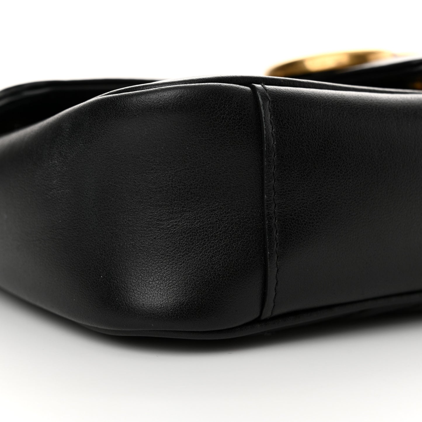 Calfskin Matelasse Mini GG Marmont Shoulder Bag Black