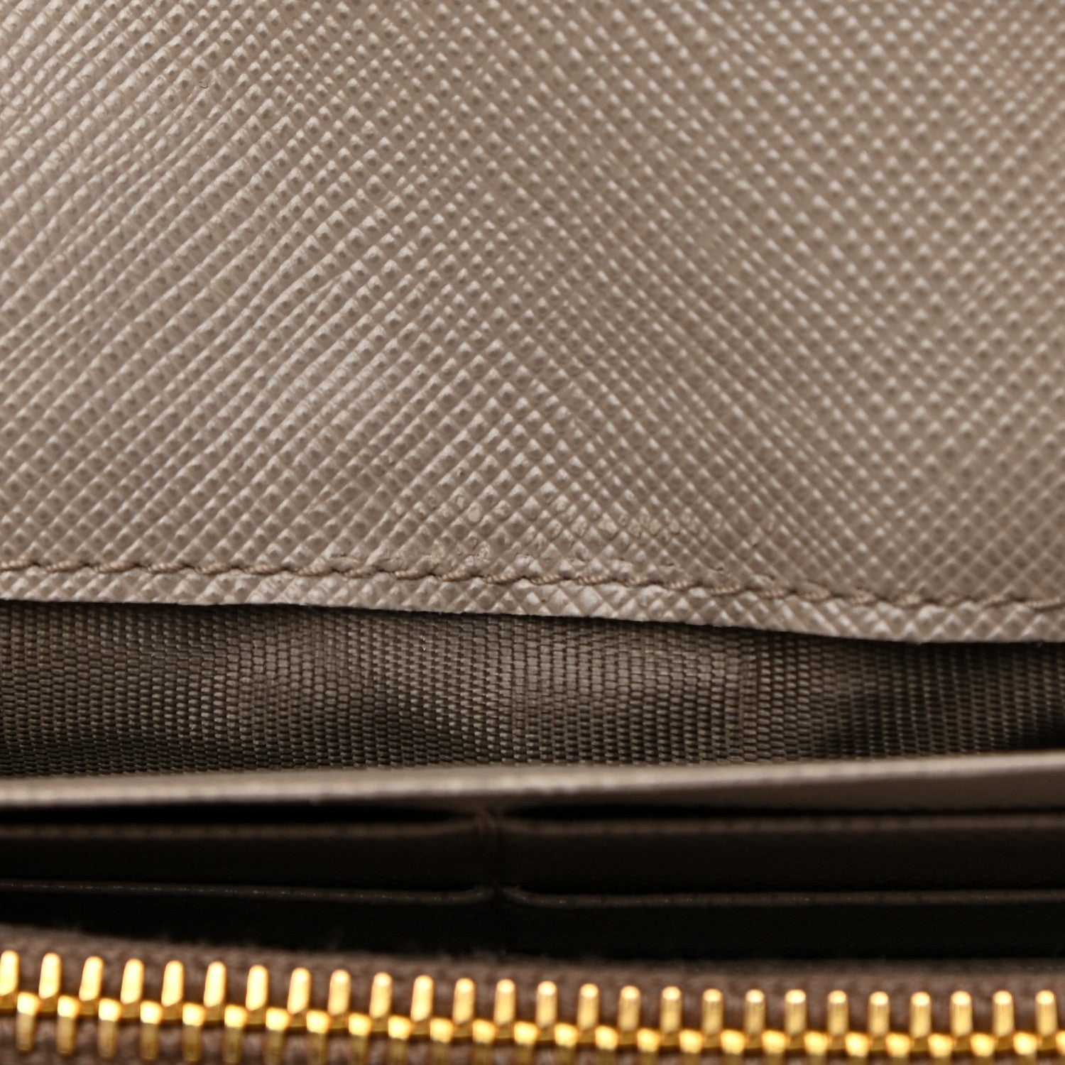Prada Saffiano Metal Bar Continental Flap Wallet Argila 8 of 14