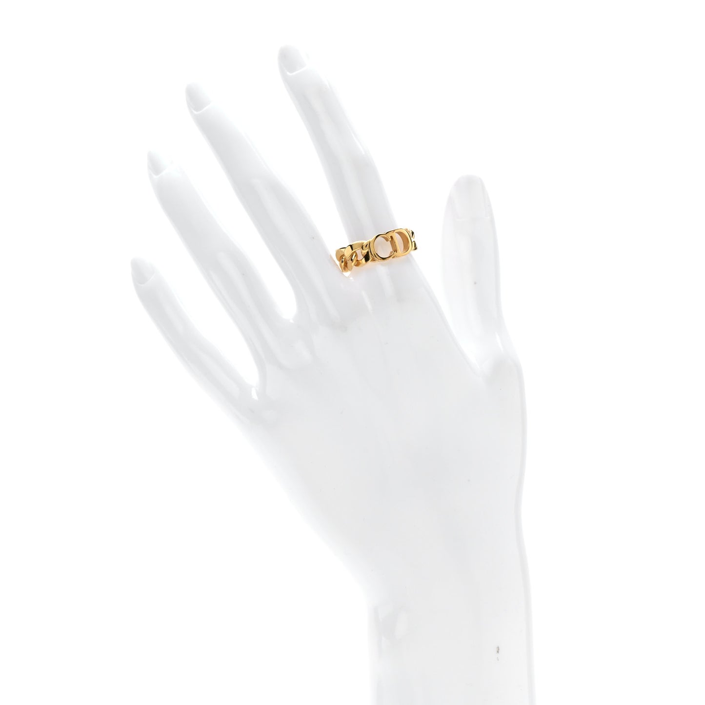 Metal Danseuse Etoile Chain Ring 54 7 Gold