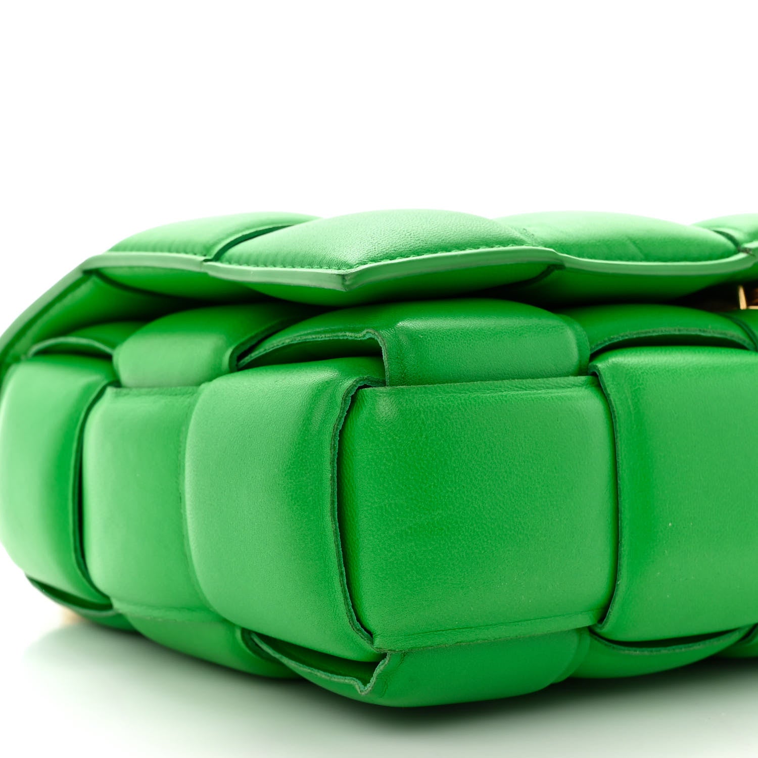 Bottega Veneta Lambskin Maxi Intreccio Padded Chain Cassette Crossbody Bag Parakeet 9 of 11