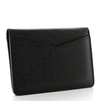 Louis Vuitton LOUIS VUITTON Taiga Pocket Organizer NM Black 3 of 7