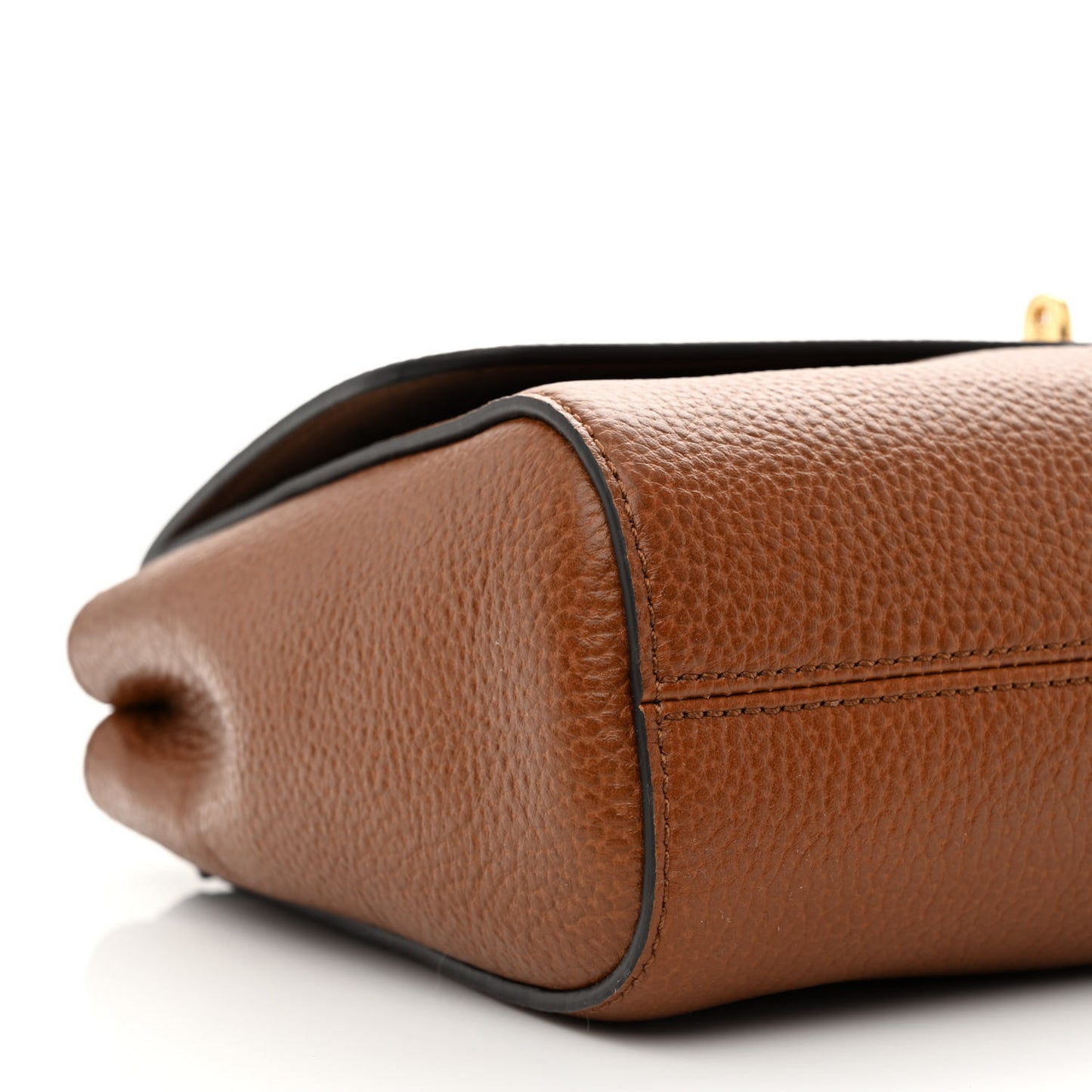 Small Classic Grain Calfskin Medium Lily Flap Oak